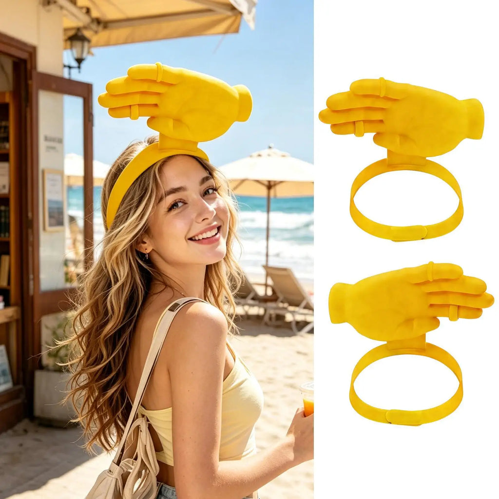 Funny Hand Shape Sun Visor Hat | UPF Outdoor Headband