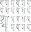 2-Inch Clear Plastic Valance Clips for Window Blinds – 20 Pack