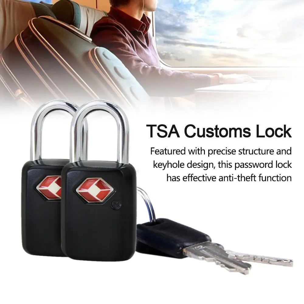 Portable Customs Lock TSA Locks Travel Luggage Suitcase Anti-theft