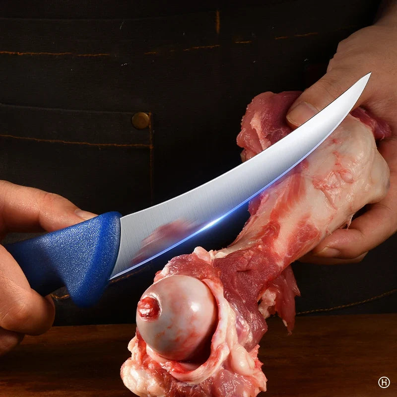 Professional Stainless Steel Boning Knife – Butcher Meat Knife