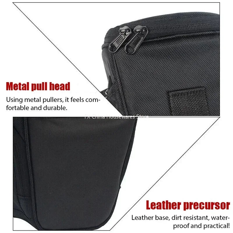 Waterproof Triangle DSLR Camera Bag – Nylon Shoulder Pouch