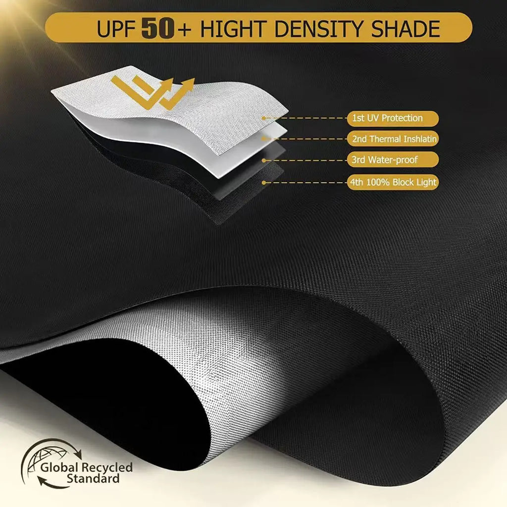 Portable Blackout Window Cover 40x58 – No Drill Curtain