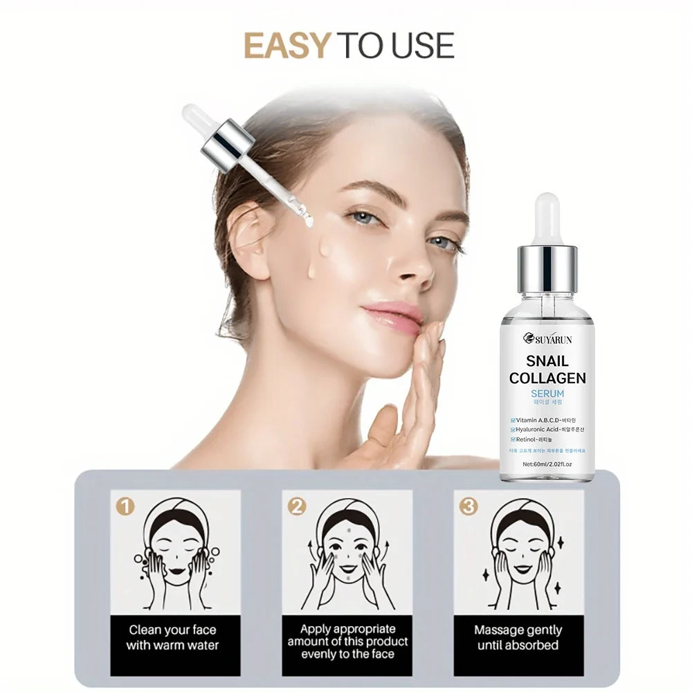 SUYARUN Snail Collagen Serum – Brightening & Hydrating Essence
