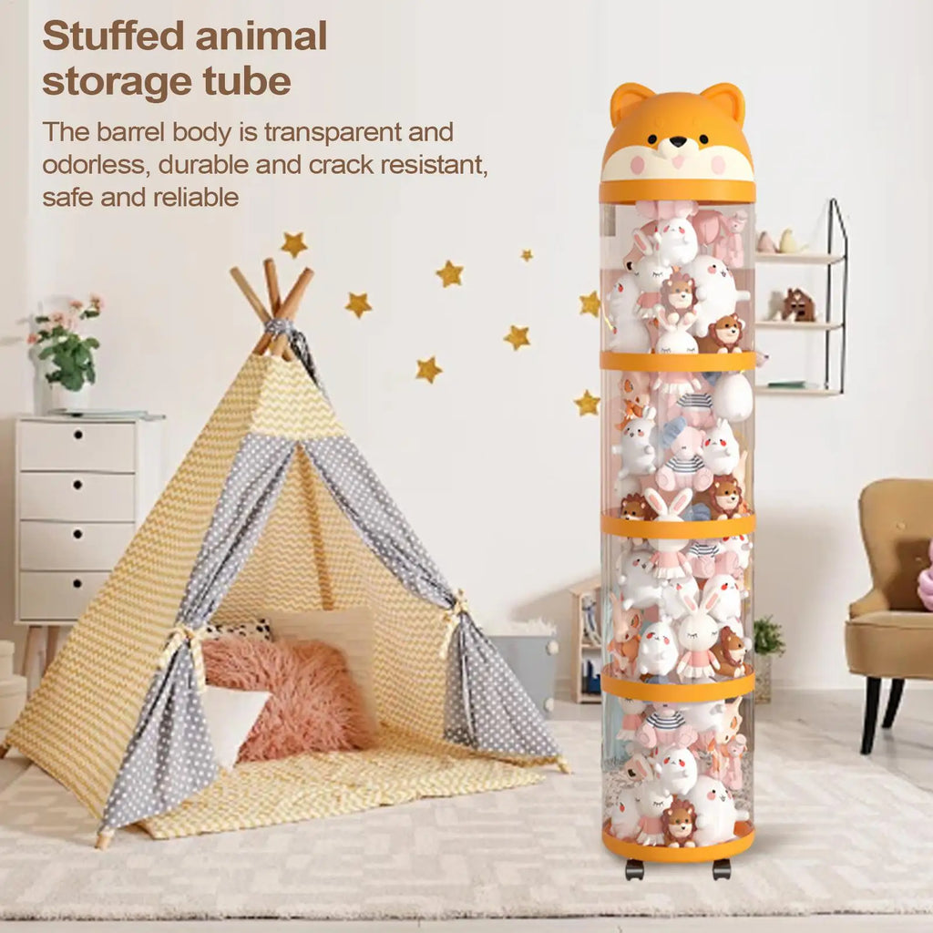 Stuffed Animal Holder Plush Storage Organizer Toy Tube Cute Stuffy