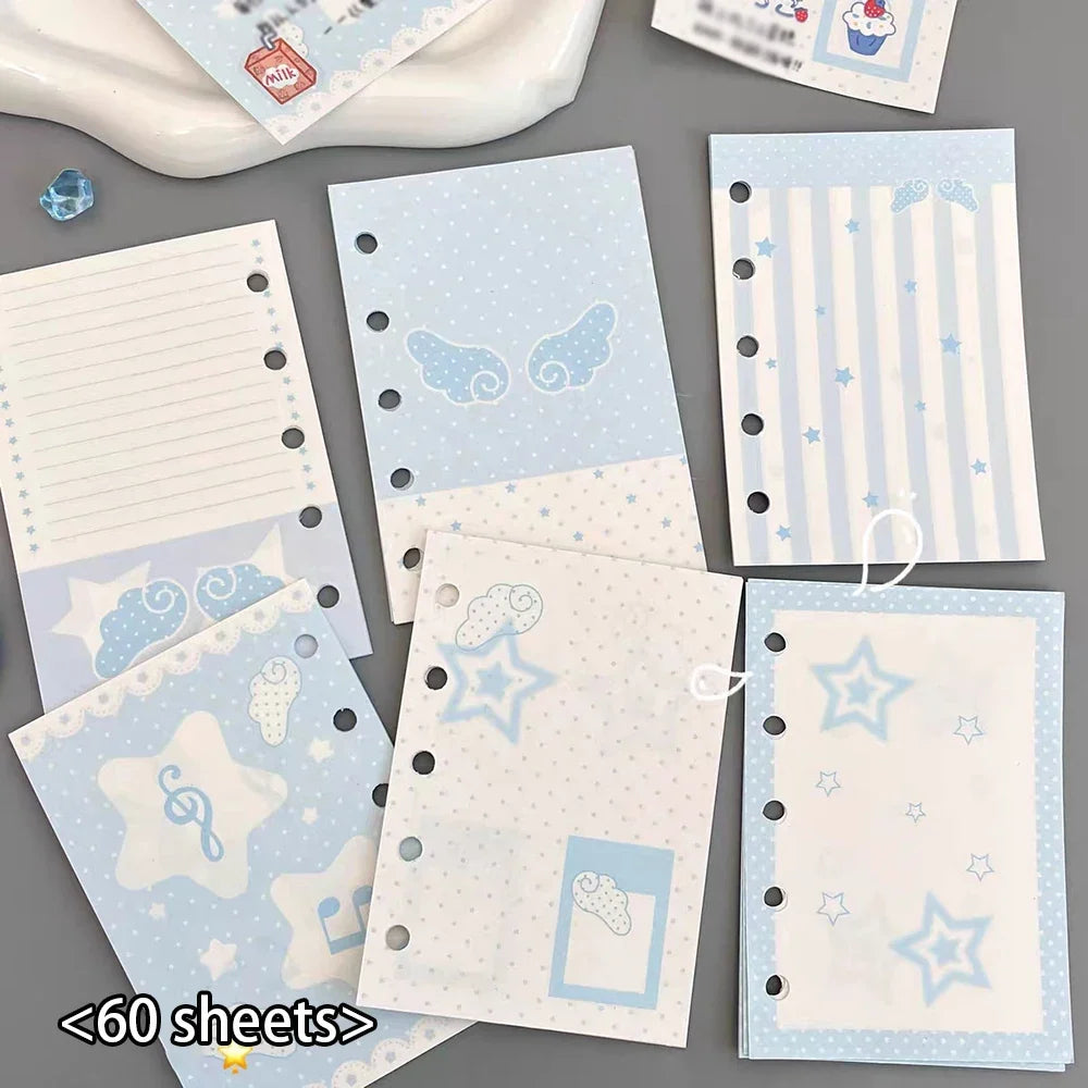 M5 Blue Dream Star Replacement Core Paper Weekly Monthly Plan Cartoon