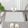 Diatomite Stone Bath Mat – Non-Slip, Fast Drying, 40x60cm