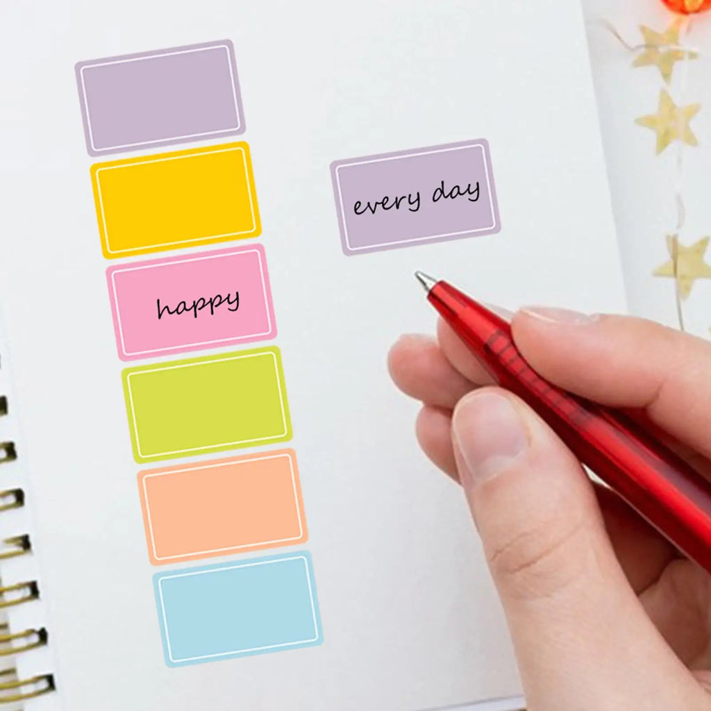 500-Pack Colored Waterproof Label Stickers – Food, Name & Date