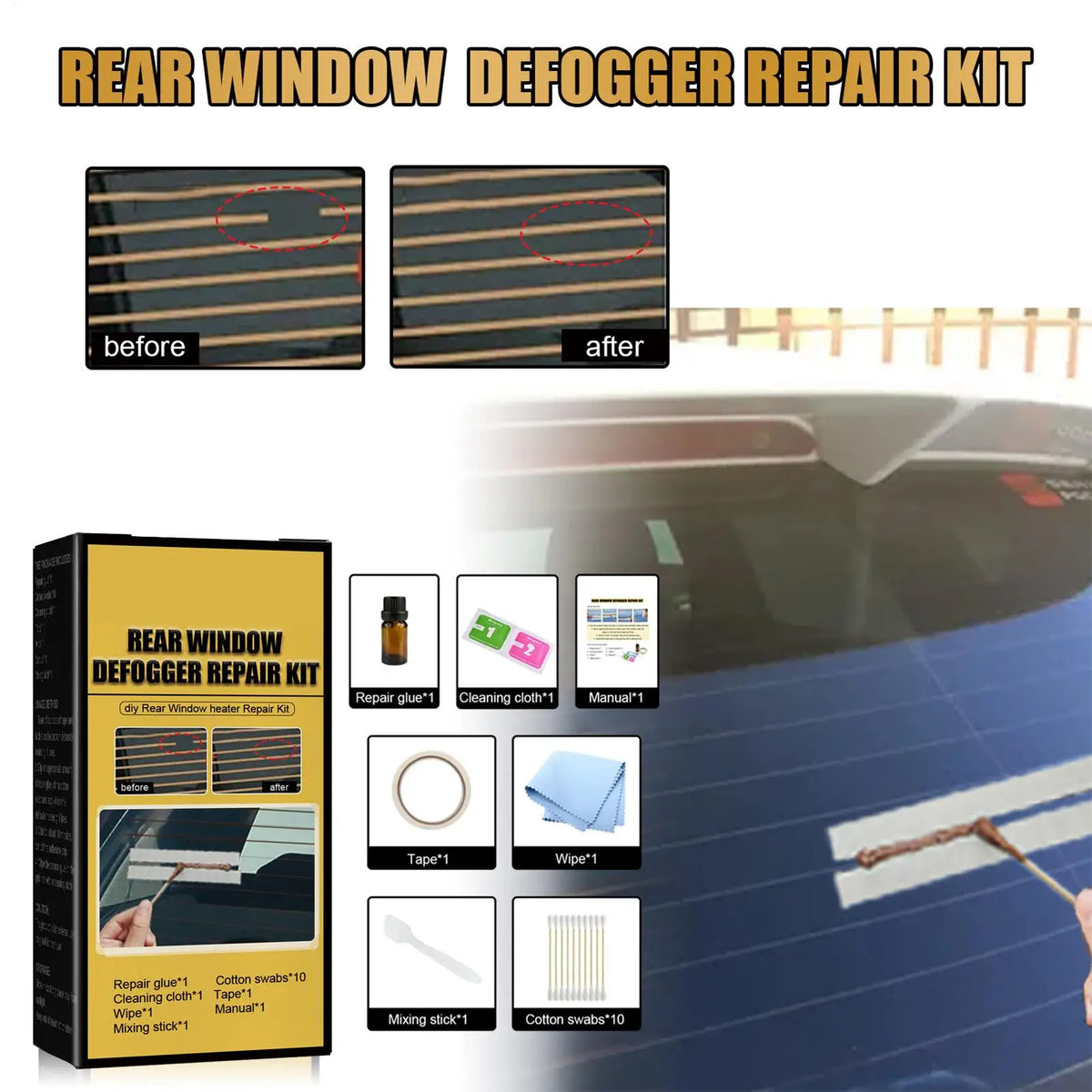 Rear Defroster Repair Kit – DIY Defogger Grid Line Fix