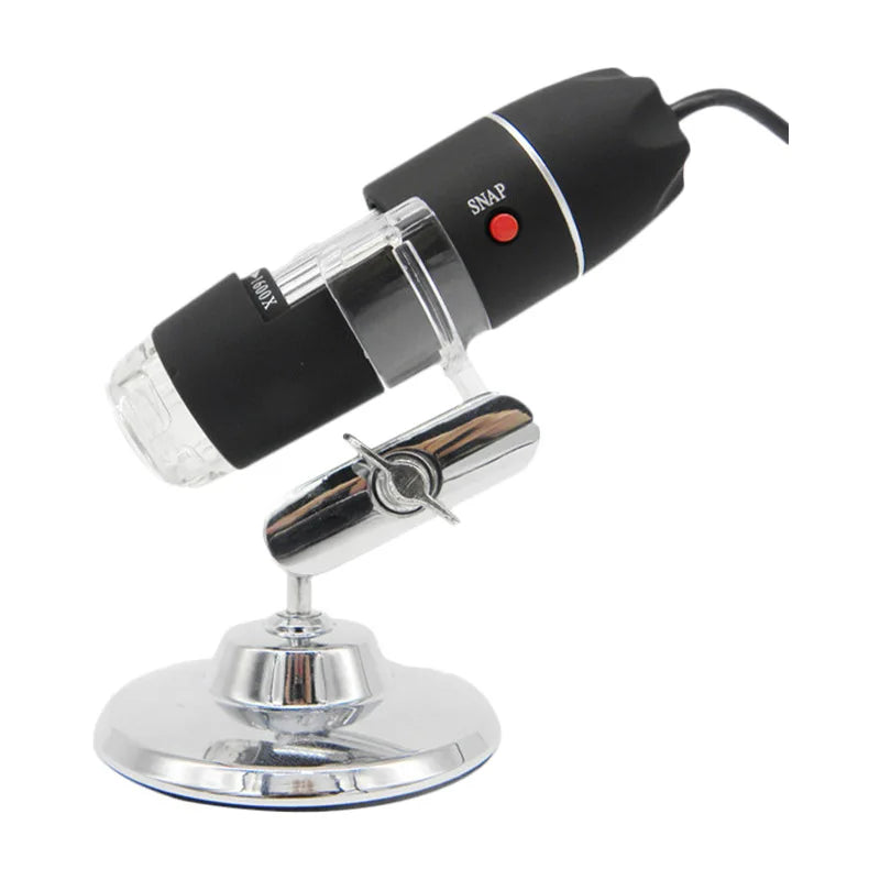 USB Digital Microscope 500X–1600X | 8-LED & Measurement Tool