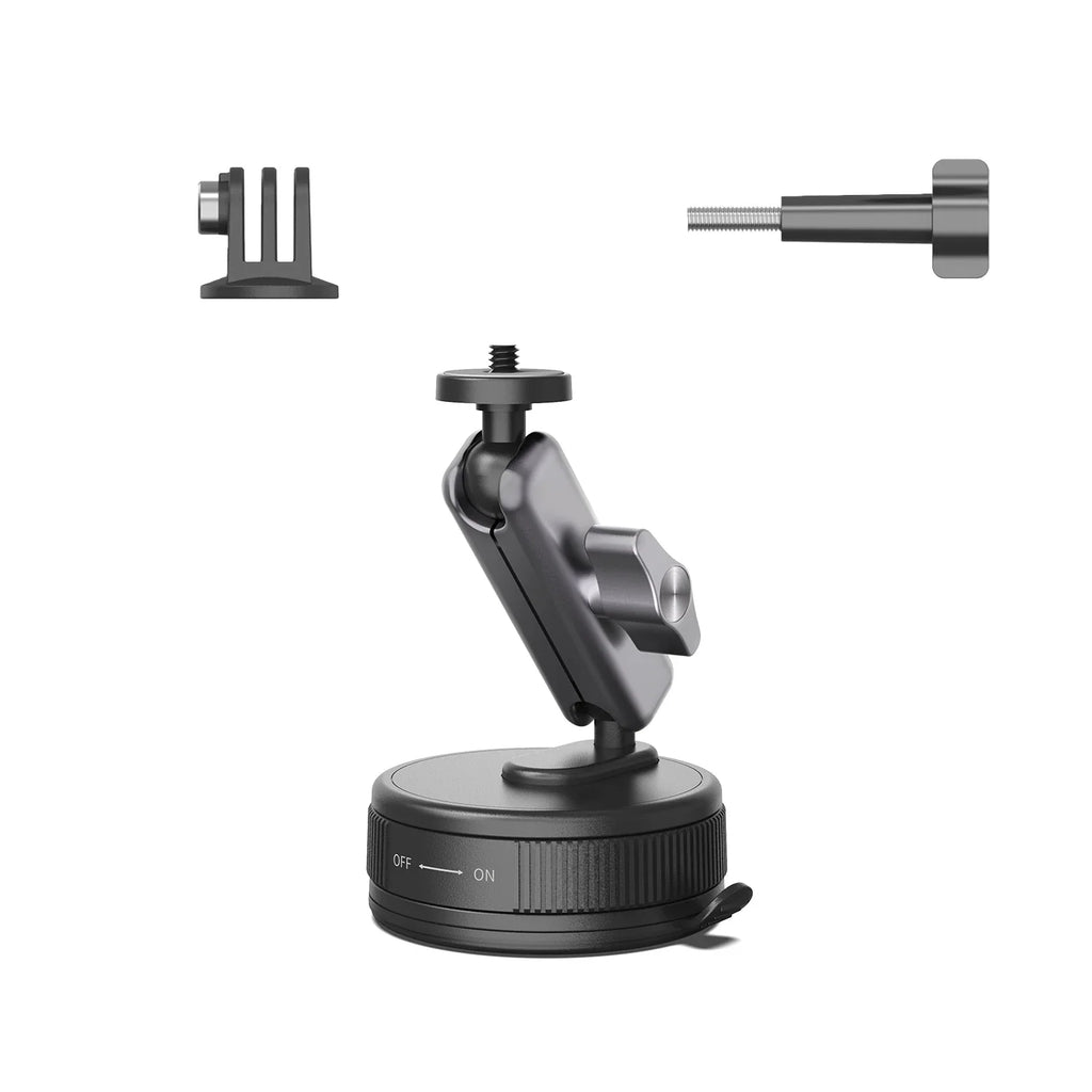 360° Suction Cup Car Mount for Insta360, GoPro & Action Cameras