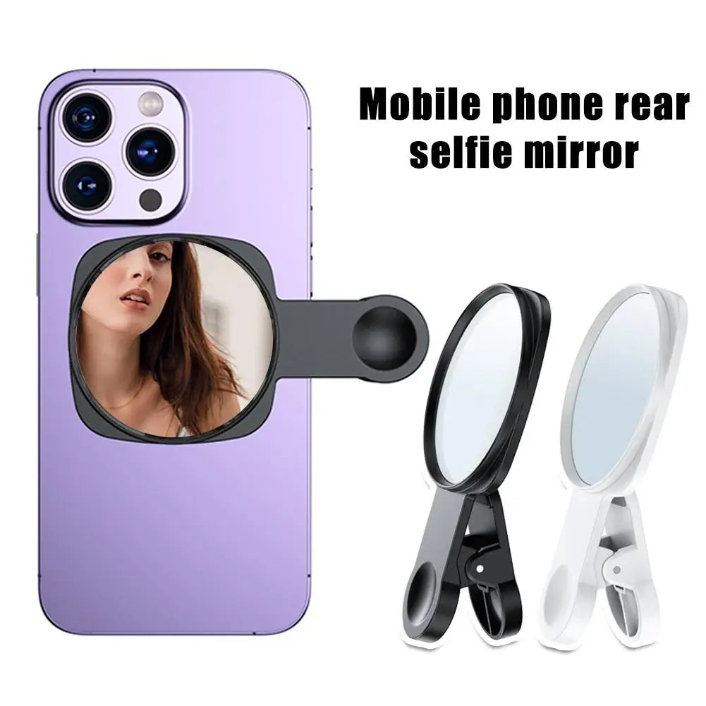 Rear Camera Selfie Mirror Clip for Smartphone Vlog & Live Stream