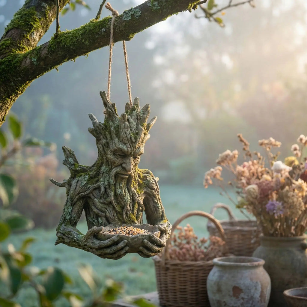 Resin Tree Man Bird Feeder – Whimsical Garden Sculpture
