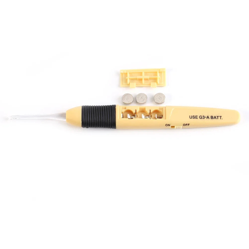 Lightweight LED Crochet Hooks Weave Sewing Tool Battery Powered