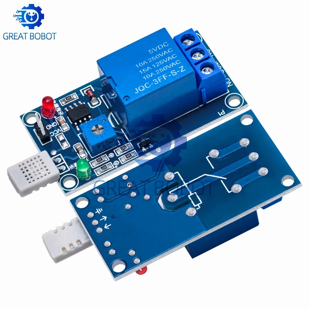 HR202 Humidity Sensor Relay Module DC 5V 12V 1-Channel