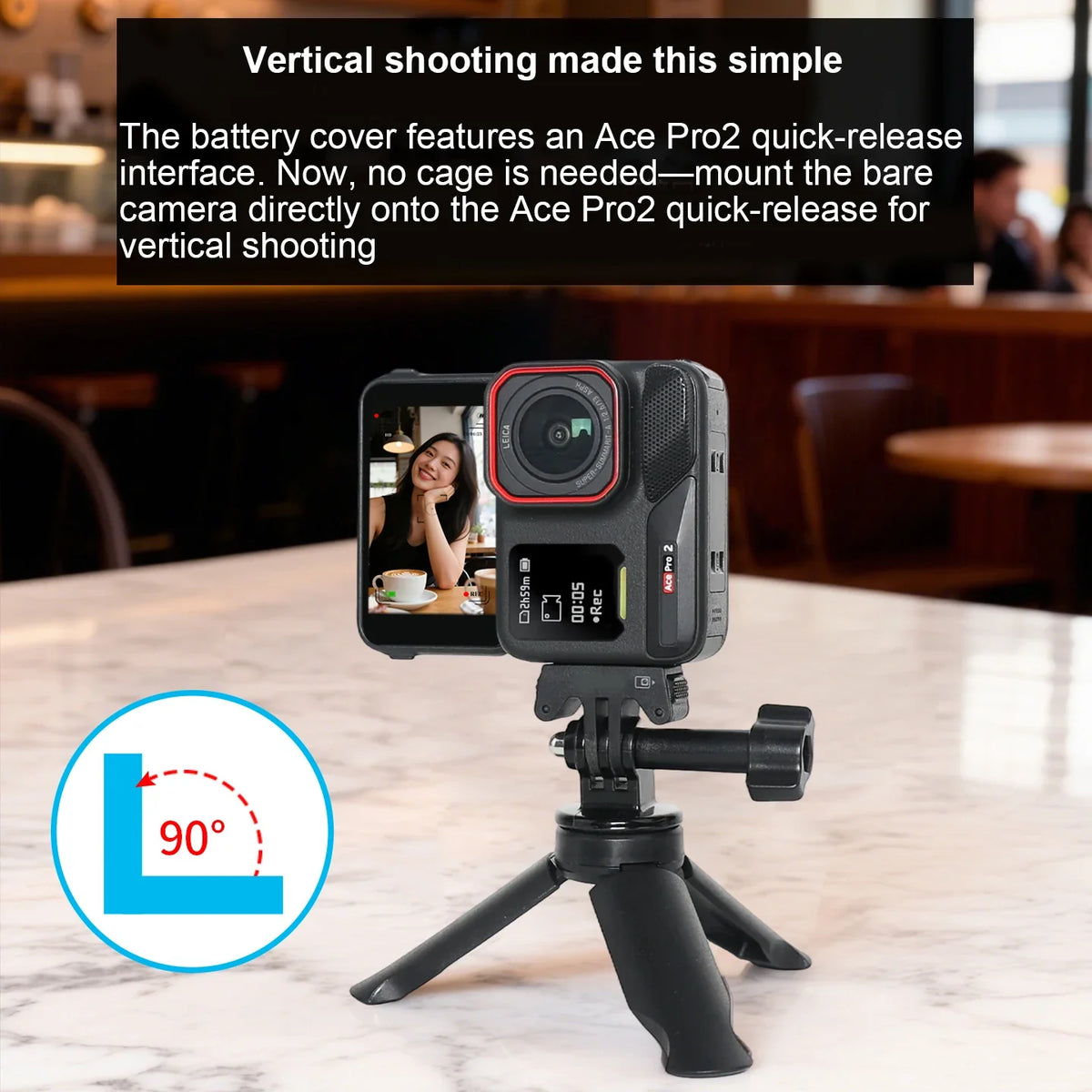 Insta360 Ace Pro 2 Aluminum Vertical Shooting Battery Cover