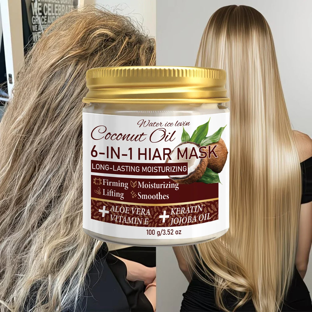6-in-1 Coconut Hair Mask with Keratin & Jojoba Oil – 100g