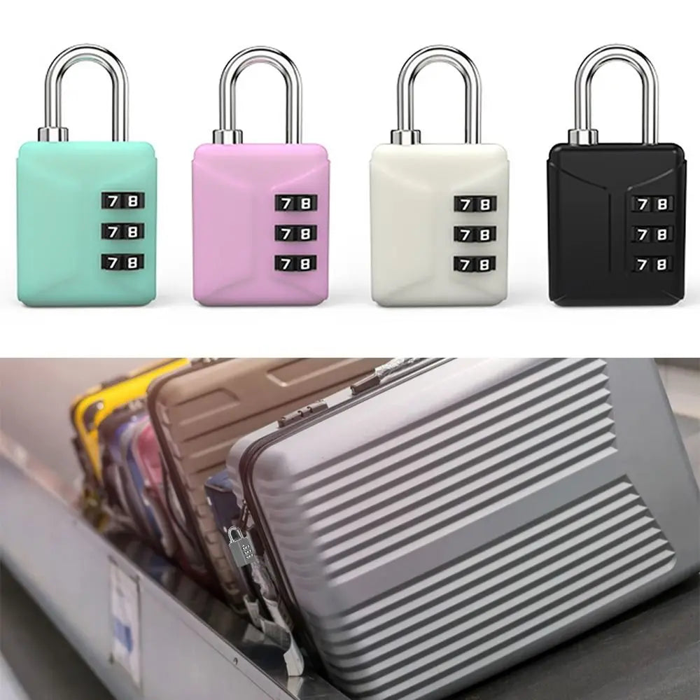 Backpack Zipper Lock Mini Password Padlock Trolley Case Student