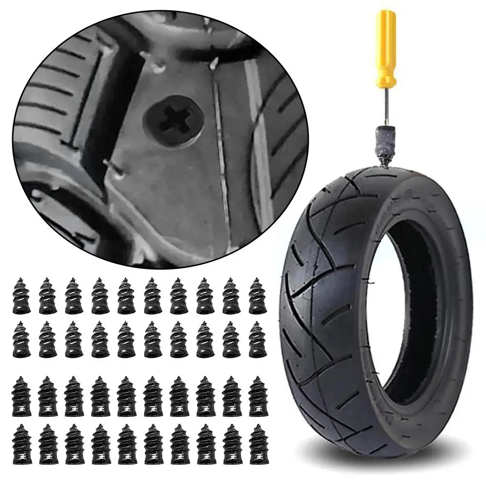 Tire Repair Nails 20 S+ Screwdriver Rubber Puncture Plugs Car