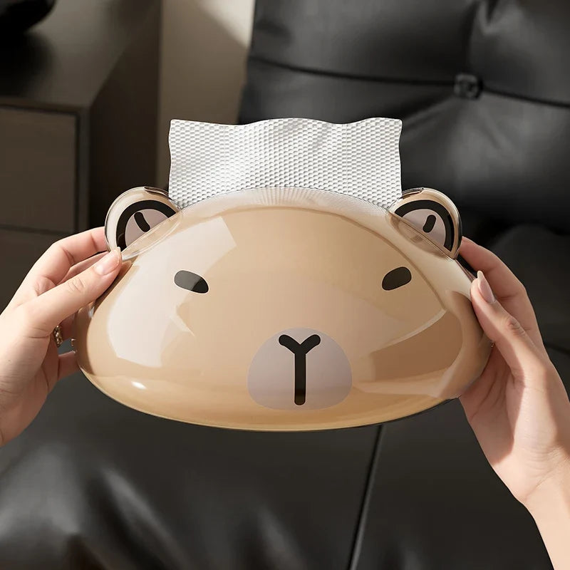 1 Cute Panda Tissue Box Kitchen Napkin Storage Cartoon Toilet Paper