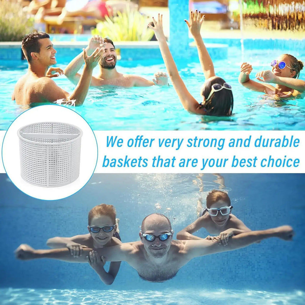 Pool Skimmer Basket with Handle – Leaf & Debris Strainer Net