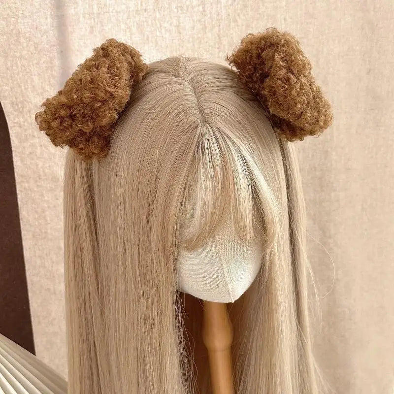Kawaii Puppy Ears Plush Hair Clips – Cute Barrettes for Girls