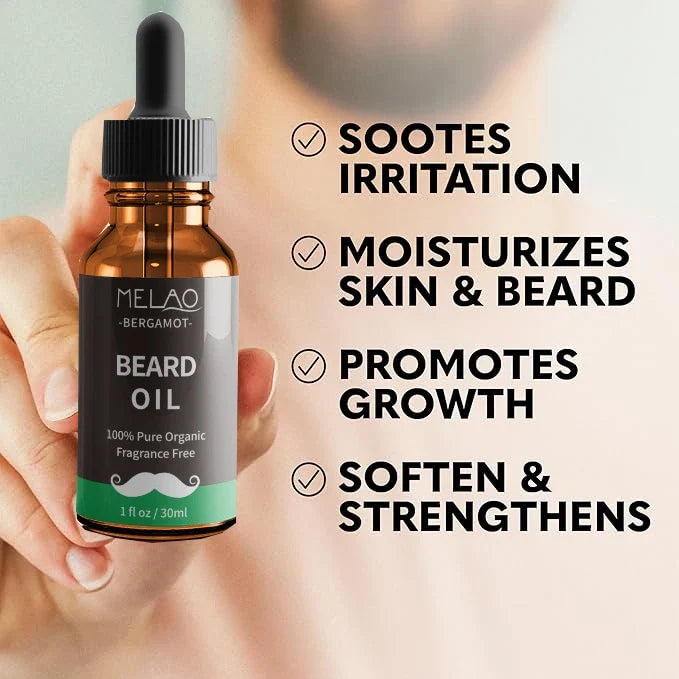 Beard Growth Oil Serum Men Grooming Soften Strengthen Styling Care