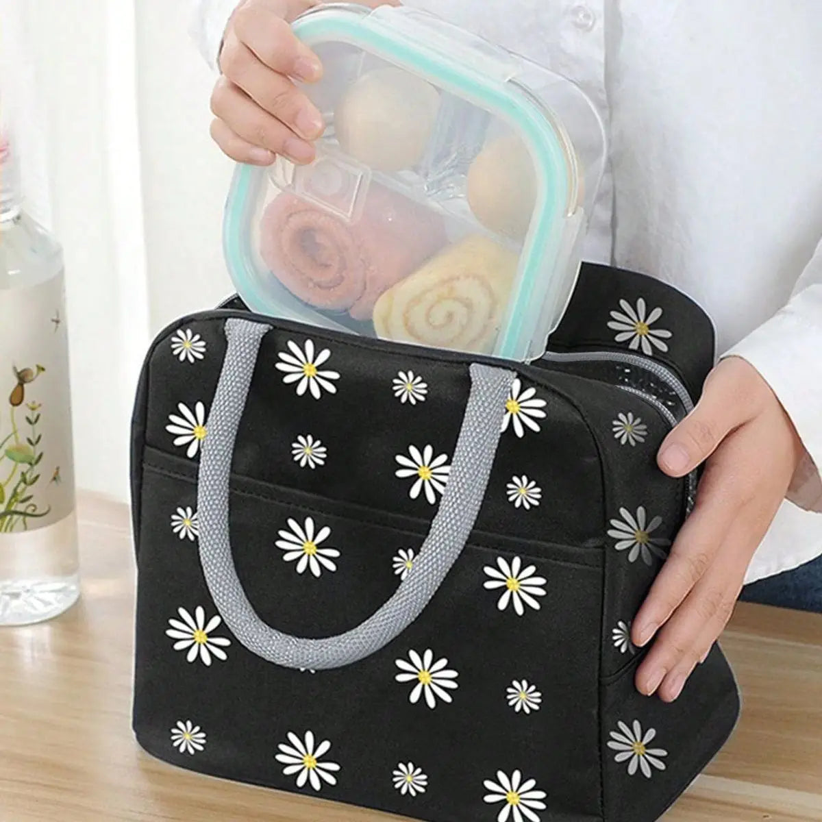Reusable Lunch Bag Ideal Work Travelling Convenient Practical Keeps
