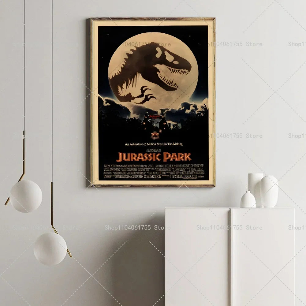 Dinosaur Jurassic Park Wall Poster – Waterproof Self-Adhesive Art