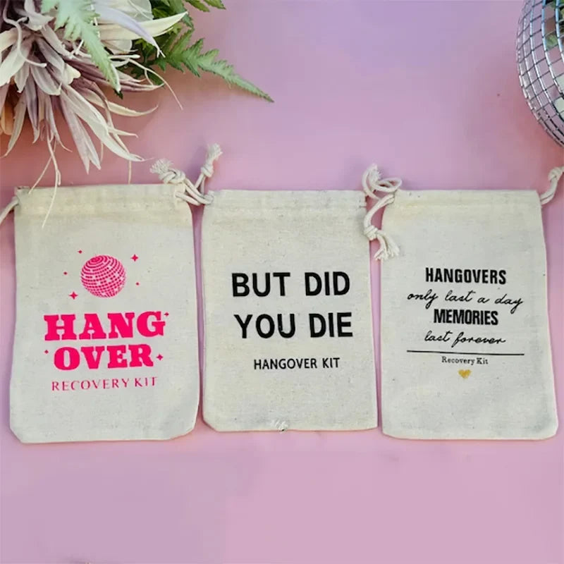 5-Pack Hangover Survival Kit Bags – Bachelorette Party Favors