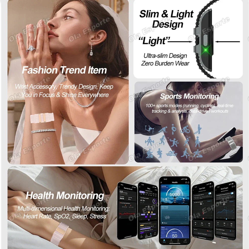 Sport Band Fitness Tracker NO Screen Smart Bracelet Pedometer