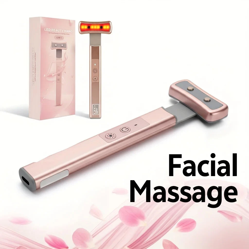 LED Facial Massager | Multi-Color Modes USB Rechargeable Skincare