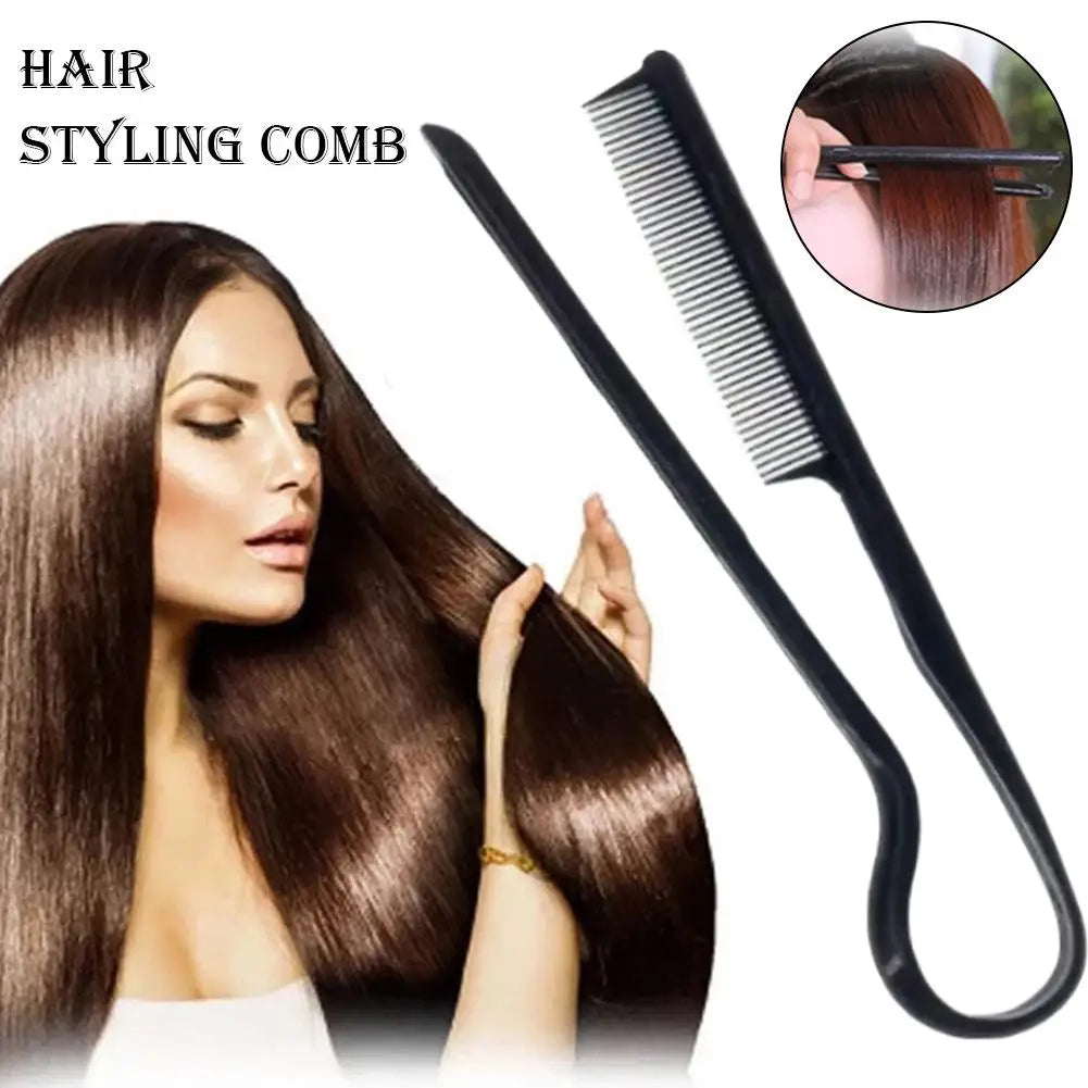V-Shaped Hair Straightening Comb – Portable Styling Tool