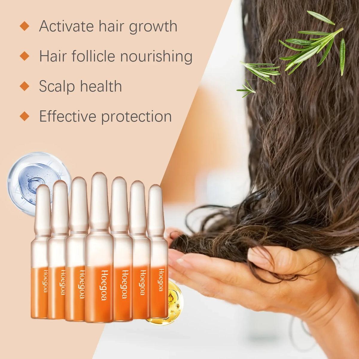 HOEGOA Hair Growth Ampoule – Scalp & Hair Repair Serum 14ml