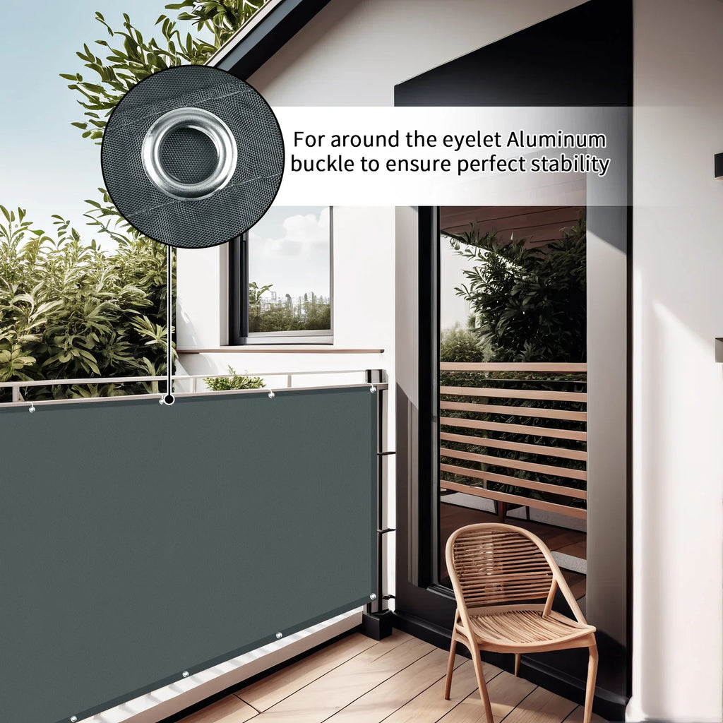 Waterproof Balcony Privacy Screen | UV & Wind Protection