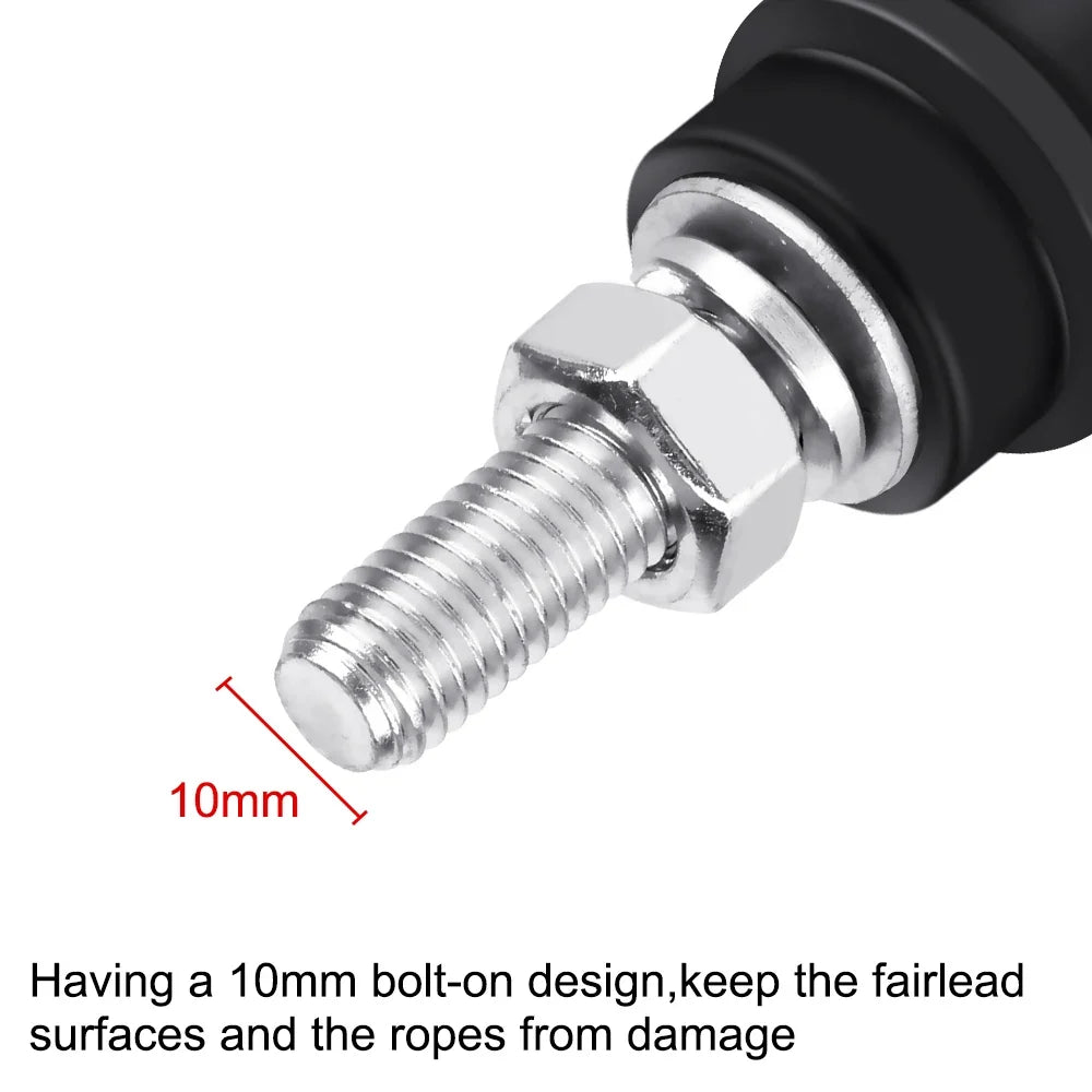 Aluminum Alloy Winch Rope Hook Stand – 10mm Bolt-On Fairlead