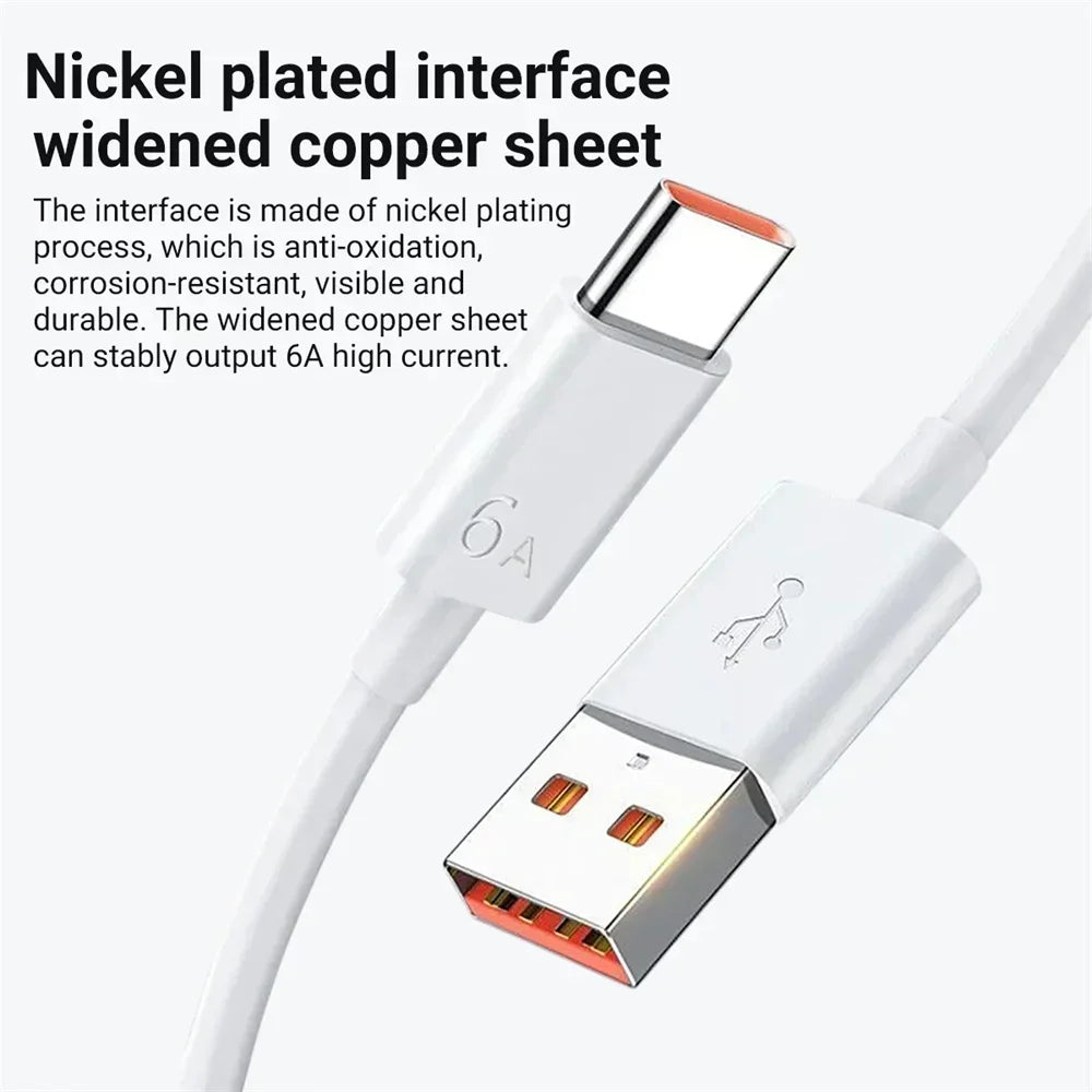 66W Super Fast Charger & 6A USB-C Cable for Huawei Honor
