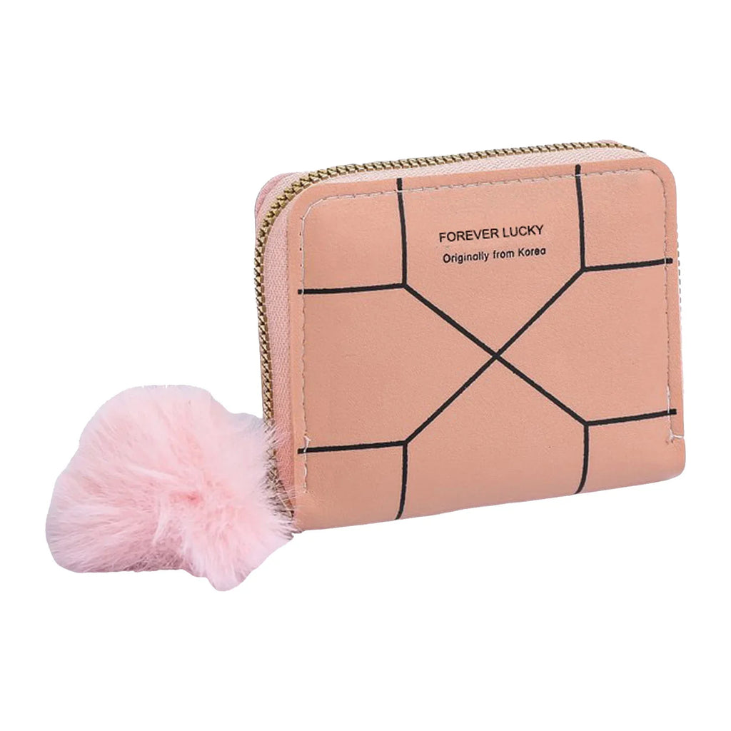 Women's Slim Minimalist Short Wallet | PVC Zipper Coin Purse