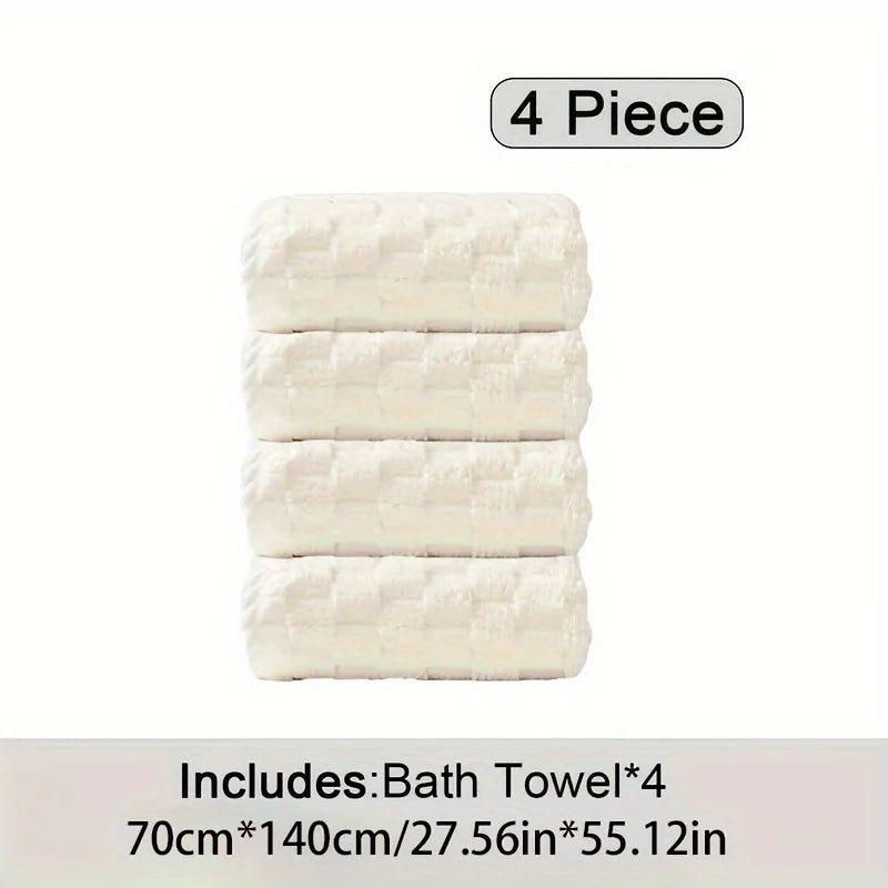 Thick Big Bamboo Charcoal Coral Velvet Bath Towel Adult Soft