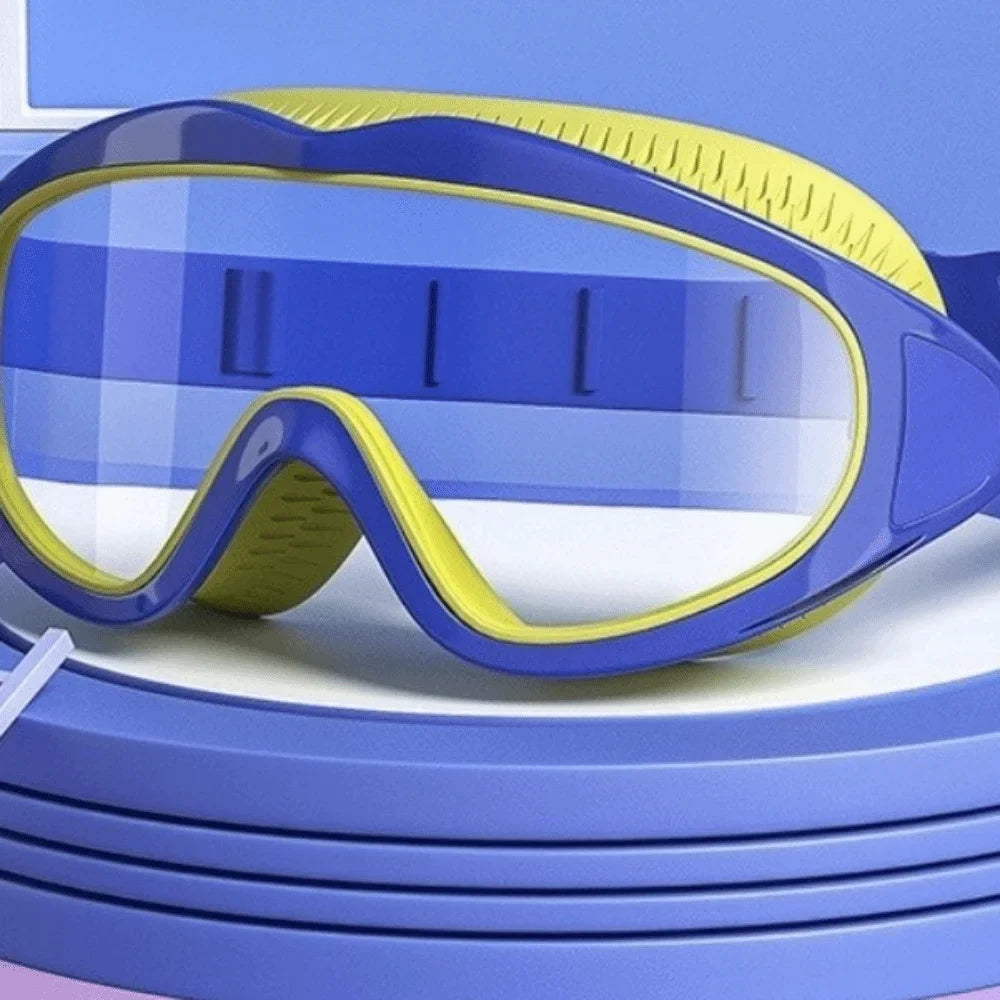Anti-Fog Kids Swimming Goggles – UV Protection Large Frame