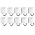 No Drill Towel Hooks Stainless Steel Wall Coat Hangers Keys Clothes