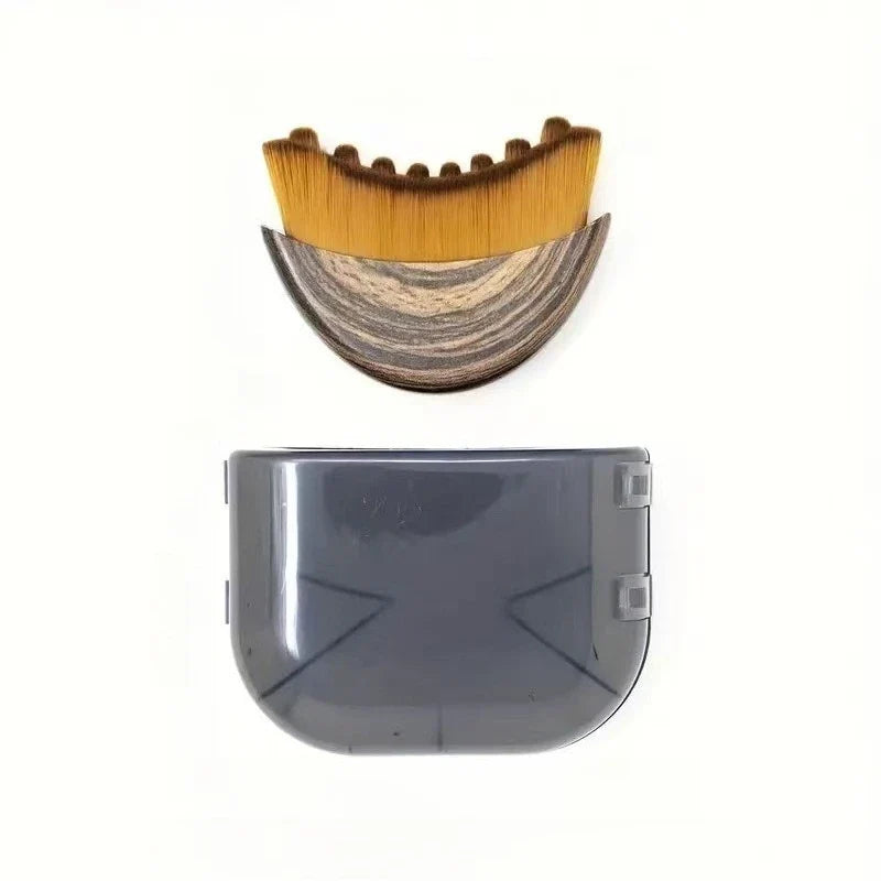 Ergonomic Contour Face Brush – Dry Facial Massage Tool
