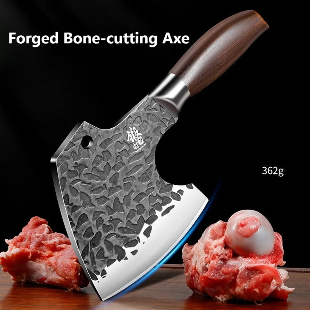 Forged Stainless Steel Meat Cleaver – PLYS Butcher Chef Knife