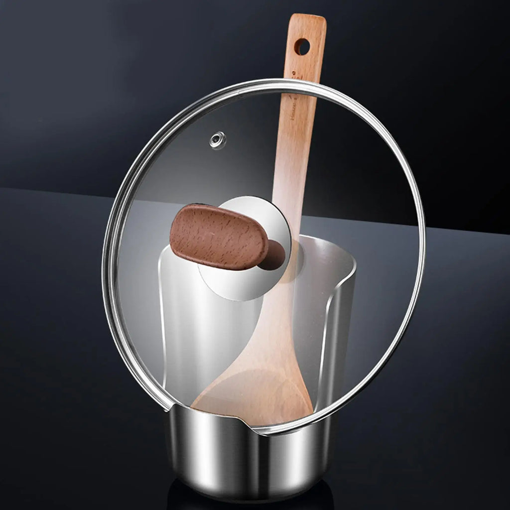Stainless Steel Pot Lid Holder & Spoon Rest – Kitchen Stand