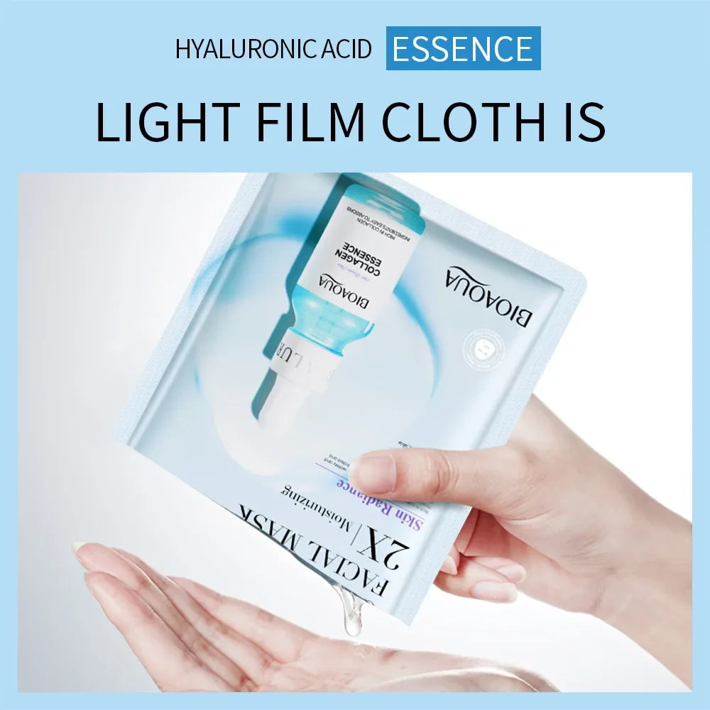 BIOAQUA Centella Collagen Hyaluronic Acid Sheet Mask 5–20PCS