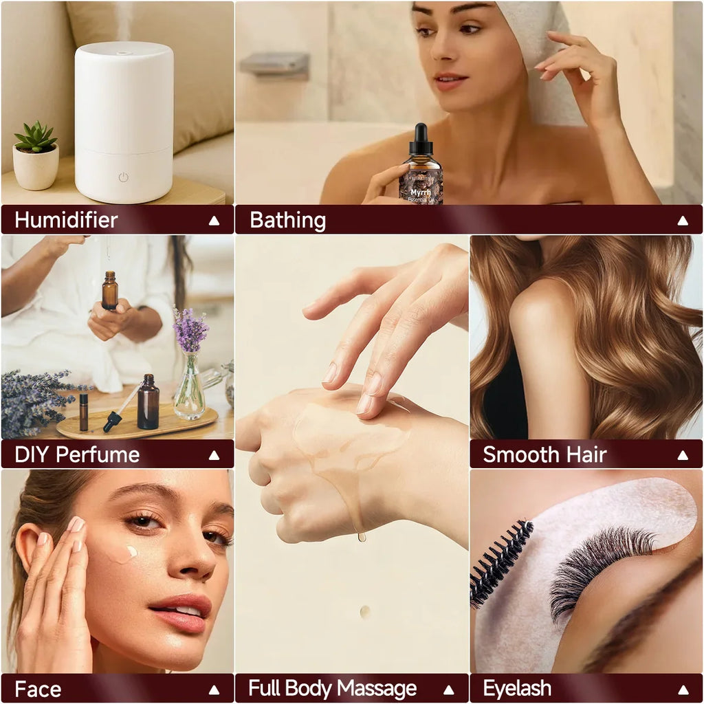 Myrrh Essential Oil – Massage, Hair Care & Diffuser Blend