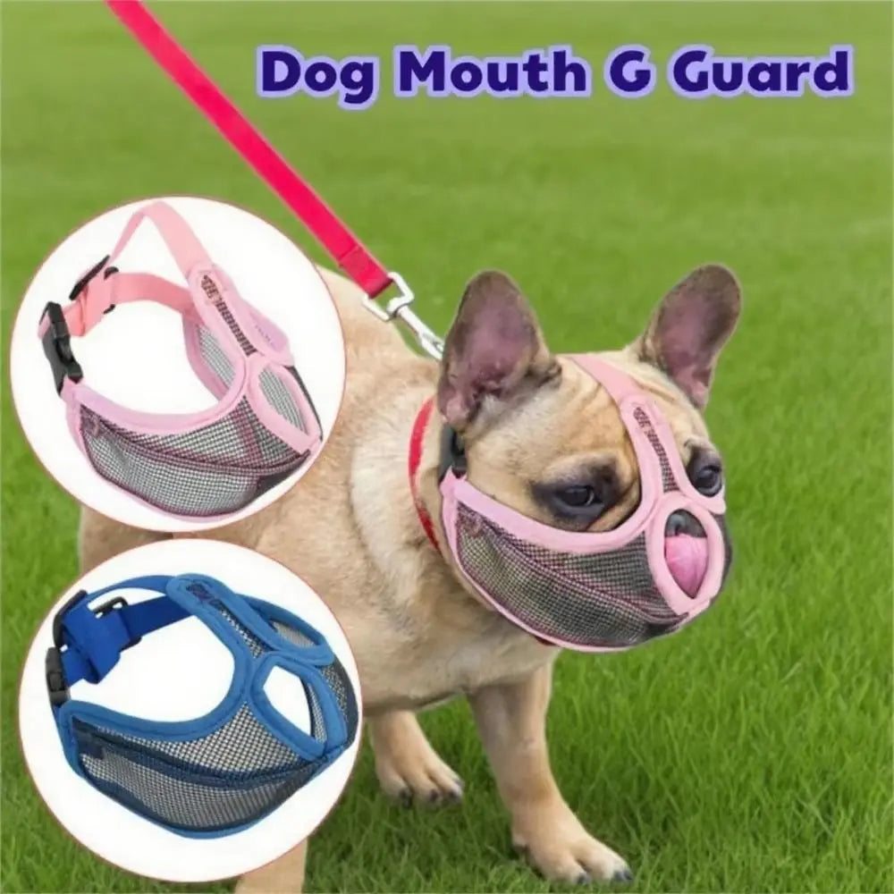 Breathable Mesh Dog Muzzle – Anti-Chew & Anti-Bark Cover