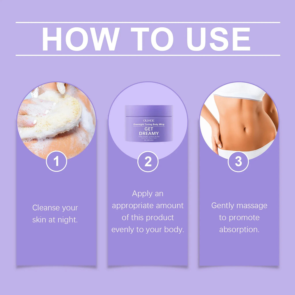 KOEC Overnight Toning Body Cream – Shea Butter & Lavender 100ml