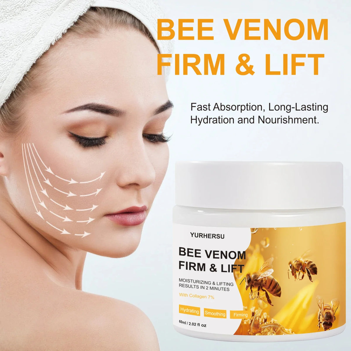 YURHERSU Bee Firming Face Cream 60ml – Smooth & Lift All Skin