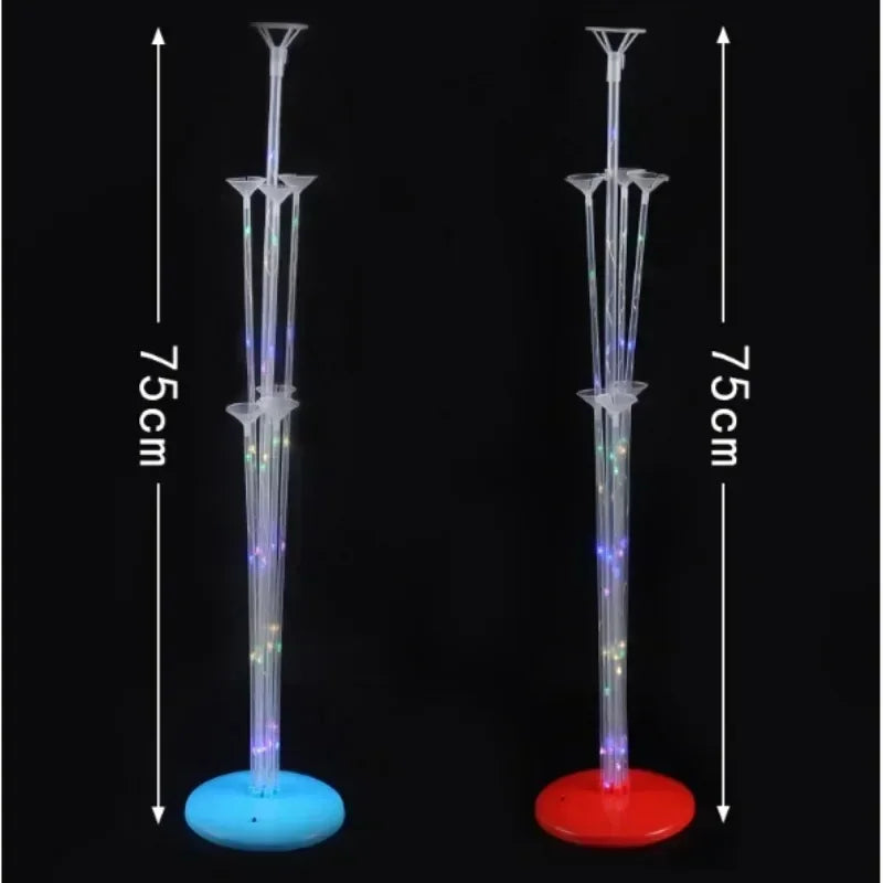 Led Light Balloon Stand Holder Kids Birthday Christmas Party Stick