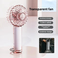URGGU Mini Transparent USB Handheld Fan – Silent & Portable